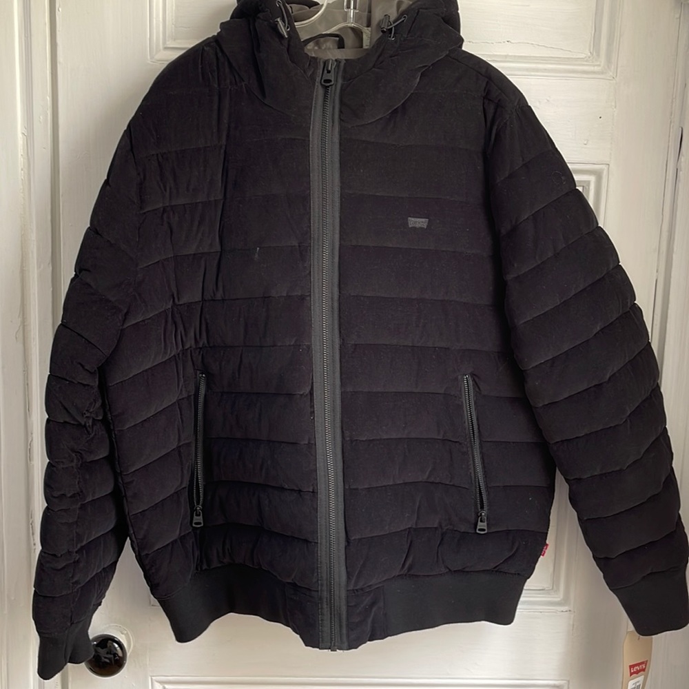 Levi’s Men Puffer Corduroy Hoodie Jackets